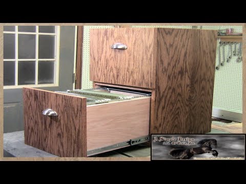 Make a simple 2 Drawer Filing Cabinet