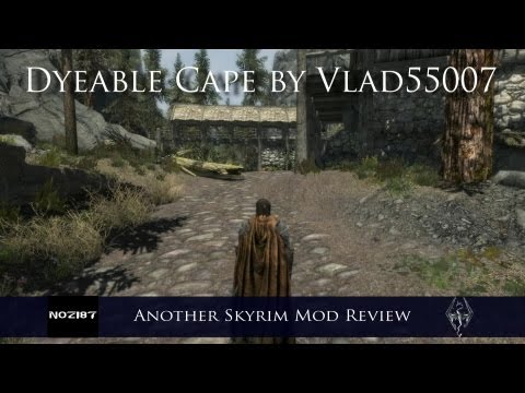 Another Skyrim Mod Review - Dyeable Cape by Vlad550077