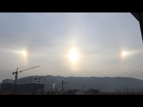 Three suns appear over inner Mongolia