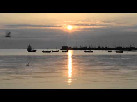 Daybreak on the Coast of the Liaodong Bay of the Bohai Sea