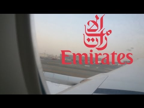 Emirates EK 368 Take-Off Dubai to Jakarta DXB-CGK Economy Class