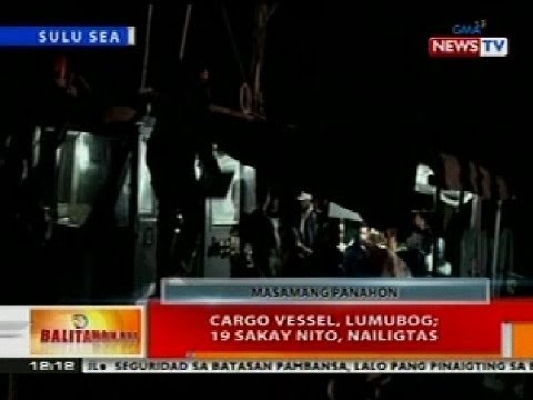 BT: Cargo vessel sa Sulu Sea, lumubog