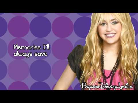 Hannah Montana - I'll Always Remember You (Lyrics Video) HD