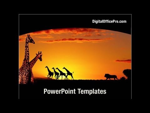 Africa PowerPoint Template Backgrounds - DigitalOfficePro #04877