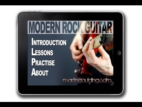 Modern Rock Guitar App with Martin Goulding for IPad