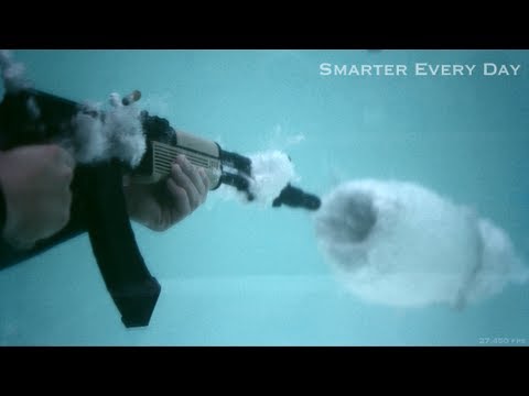 AK-47 Underwater at 27,450 frames per second (Part 2) - Smarter Every Day 95 - Smarter Every Day 97