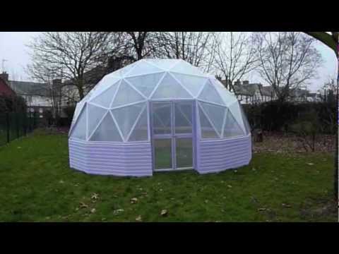 22ft low profile geodesic dome build