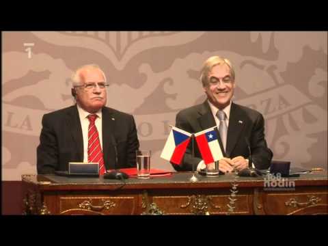 168 hodin - Pero z Chile - Václav Klaus krade - Czech President steals pen