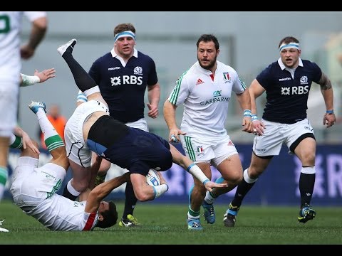 Italy v Scotland - First Half Highlights 22nd February 2014