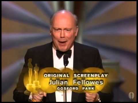 Julian Fellowes winning the Oscar® for Writing‬‬‬‬ 