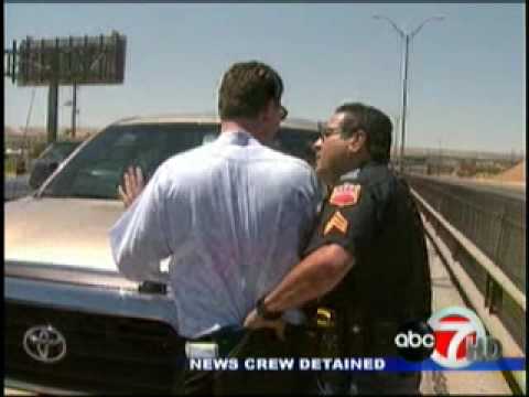 Video Caught On Tape News Reporter Crew Gets Detained By A Police Officer In El Paso Texas