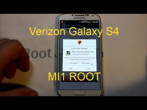 Verizon Galaxy S4 Rooting MI1 OTA Instructions