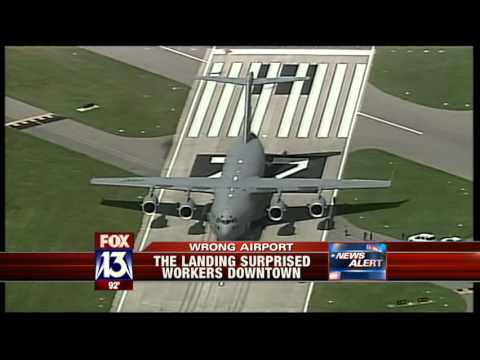 AIR FORCE PLANE LANDS ON WRONG AIRSTRIP