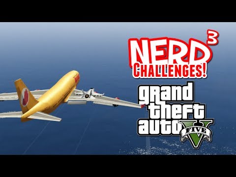 Nerd³ Challenges! Land on a Plane! - GTA V