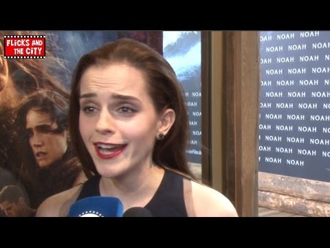 Emma Watson, Logan Lerman & Douglas Booth Interviews - Noah European Premiere