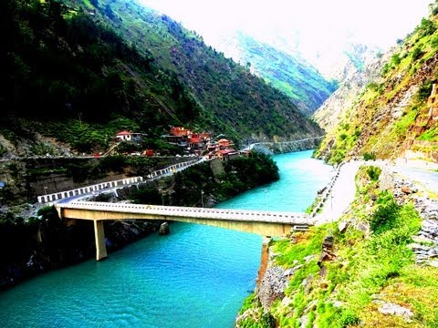 AMAZING BEAUTY OF BEAS AT KULLU MANALI (HIMACHAL) & SUN SET FROM NAGGAR CASTLE.