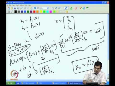 Mod-07 Lec-16 Linearization of Nonlinear Systems