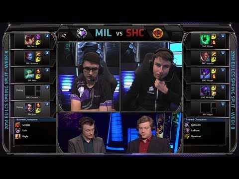 Millenium vs SUPA HOT CREW | Season 4 EU LCS Spring 2014 Super Week W8D3 G3 | MIL vs SHC Full game