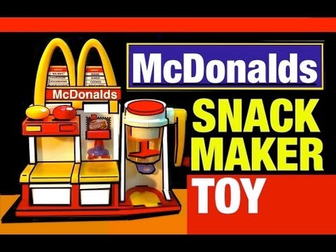 McDonalds Toys Hamburger Maker Playset Vintage McDonald's Snack Food Maker Toy Review by Mike Mozart