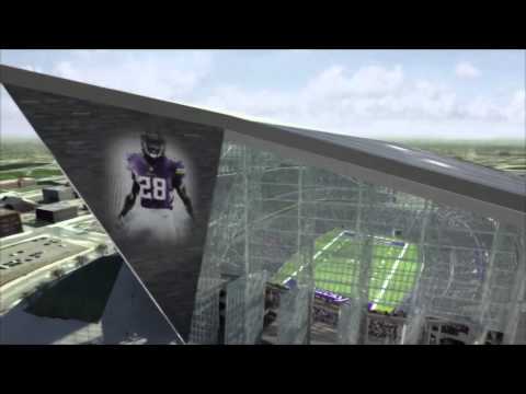 Fly Through the Minnesota Vikings New Stadium Design