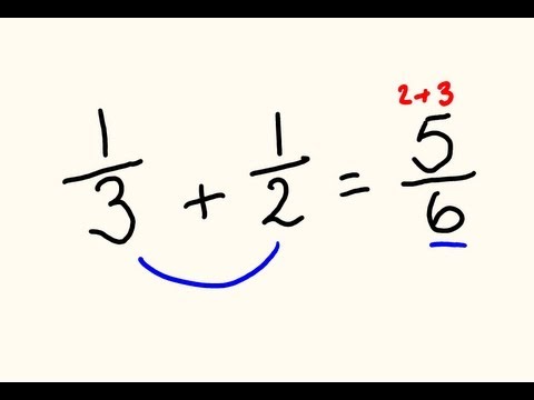 Fractions addition and subtraction trick - do them the fast way!