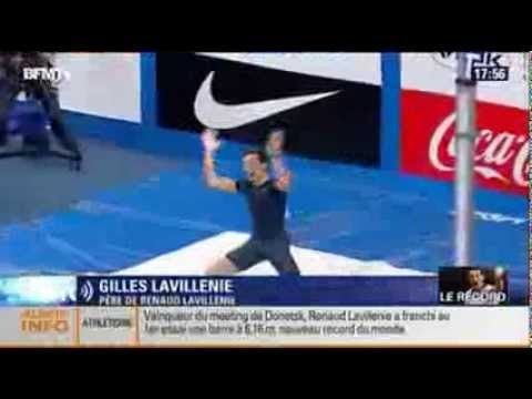 Renaud Lavillenie bat le record du monde en salle avec 6m16 (15/02/2014)