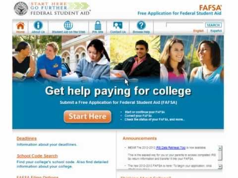 IRS Data Retrieval - 2012-2013 FAFSA