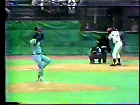 1981 Fan almost falling Riverfront Stadium Cincinnati 1981