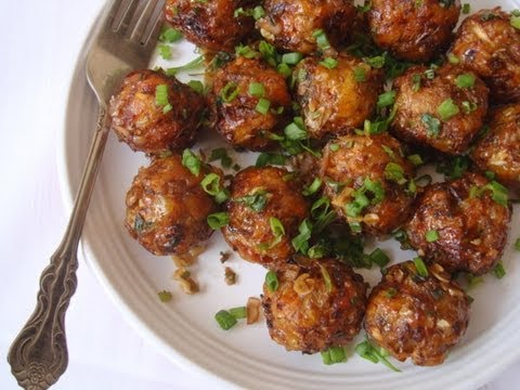 Recipe - Soya Granules Manchuria Recipe With English Subtitles