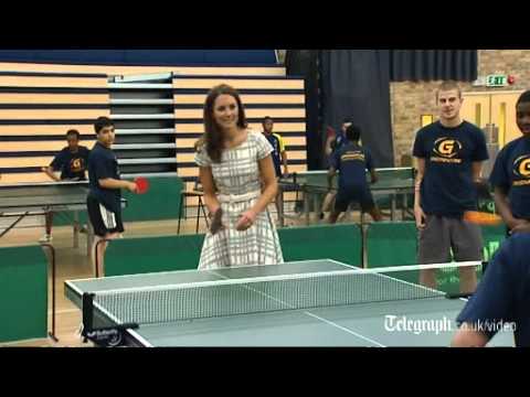 Smashing Kate proves dab hand at ping pong