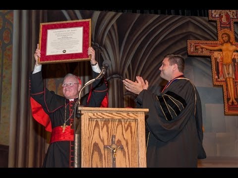 Cardinal Dolan Receives Doctorate from the University of Mary, Bismarck