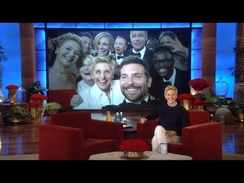 Ellen and Max Greenfield on the Oscar Selfie and Liza!