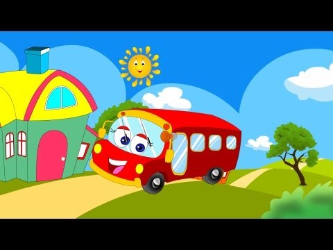 Wheels on the bus- nursery rhyme with lyrics