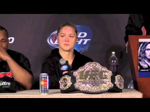 Ronda Rousey Doesn't Think Stoppage Was Too Soon (UFC 170 Post Press)