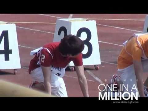 [FC][100914] SHINee JongHyun - 100m Race @ Idol Sports Competition