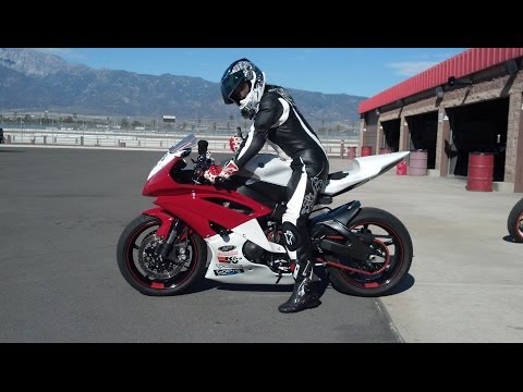 Girl on R6 - Auto Club Speedway Track Day