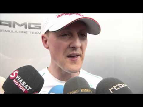 BBC F1 2012: Michael Schumacher Spain post-race interview