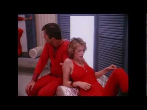 JAMIE LEE CURTIS BOOBs & BUTT in red space jail spandex