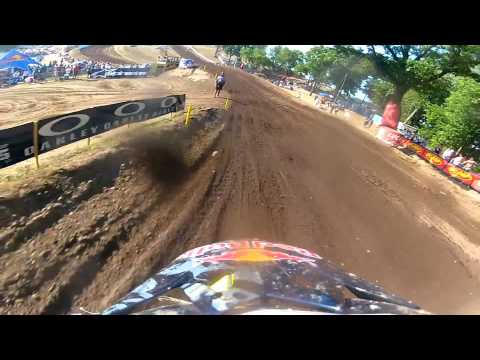 GoPro HD: James Stewart Full Moto 2 Red Bud 2012 Lucas Oil Pro Motocross Championship