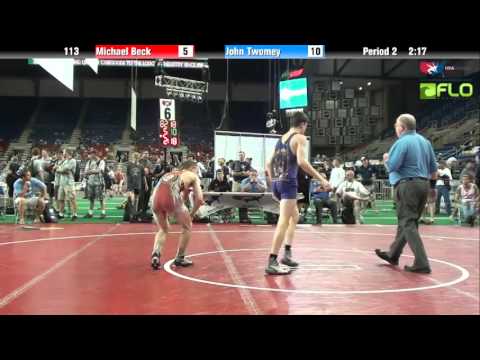 Junior 113 - Michael Beck (Maryland) vs. John Twomey (New York)