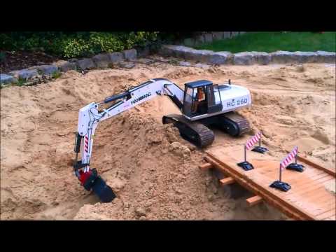 Bridge Construction Site Part 2 RC Construction Machines (Excavator / Dump Truck etc)