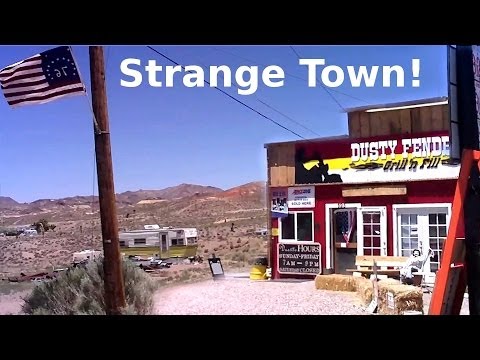 Weird Little Town Near Area 51 - Semi Abandoned Ghost Town In Nevada Desert - USA Travel