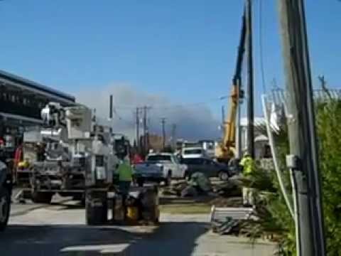 Progress Energy Poles the Apalachicola Riverfront December 1st 2011