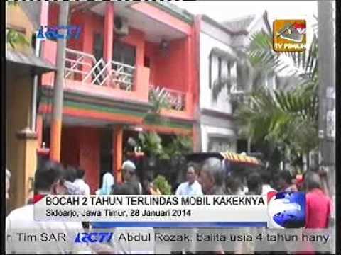 bocah 2 tahun terlindas mobil kakeknya