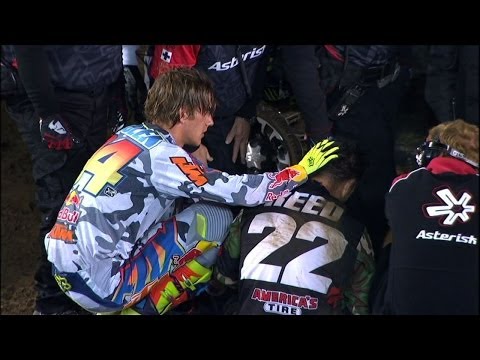 Chad Reed Last Lap Crash - San Diego 2014