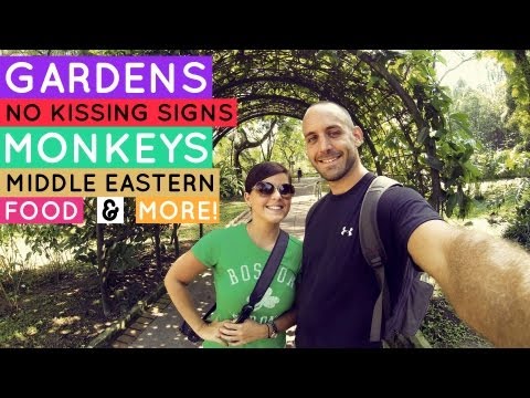 Botanical Gardens, No Kissing Signs, and Monkeys! | Kuala Lumpur VLOG Day 1