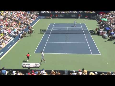 Andy Roddick Vs Gilles Muller Atlanta Final 2012 Highlights (HD)