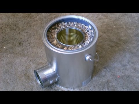 Homemade TIN CAN Rocket Stove! - DIY Rocket Stove! - Awesome Stove! - EASY instructions!