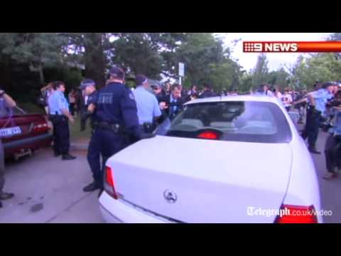 Australian Prime Minister Julia Gillard rescued from Aborigine protesters: 'Drop that spear!'