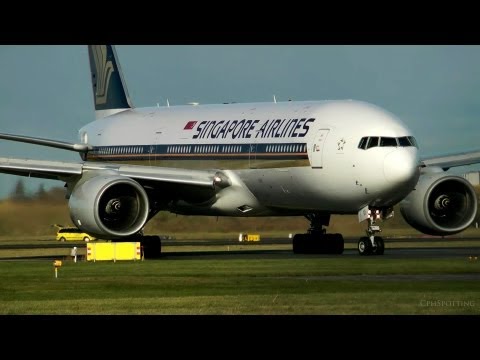 Singapore Airlines Boeing 777-200 [9V-SVI] LOUD Takeoff at Copenhagen Airport [HD]